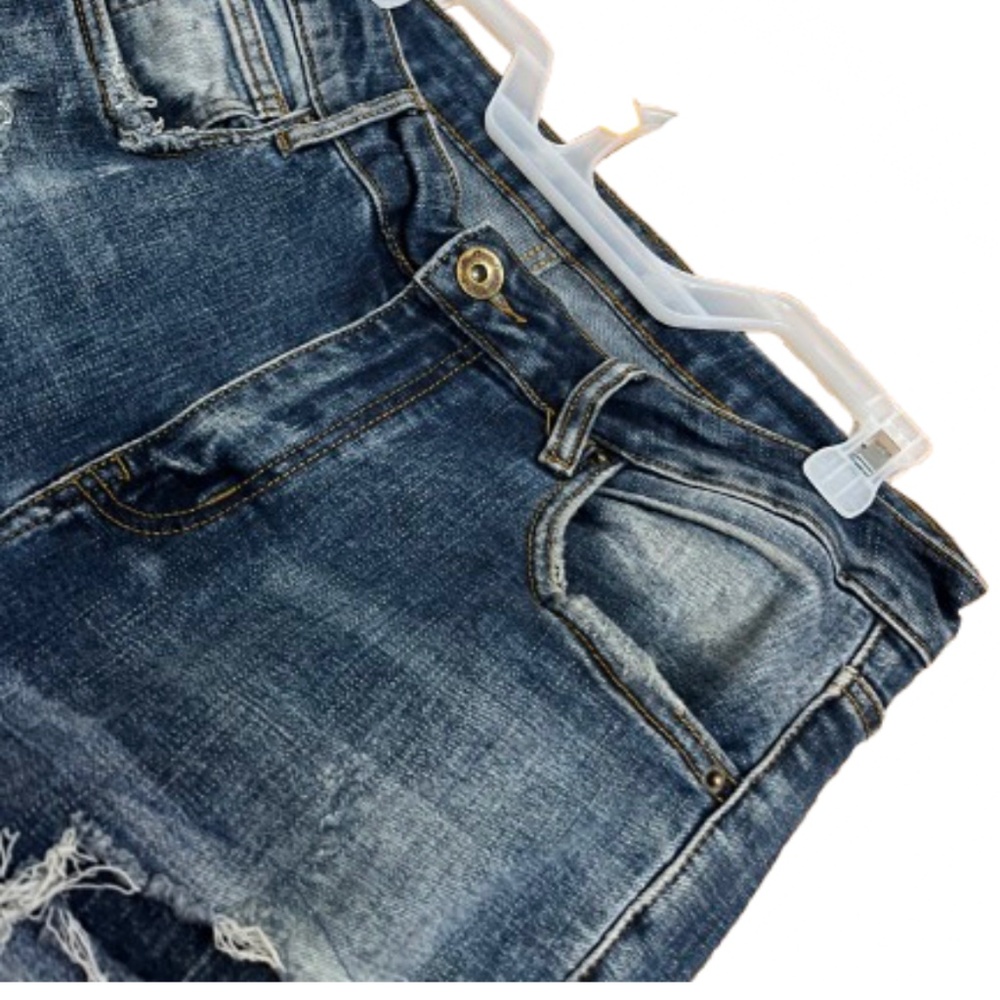 Crysp Denim Men’s Blue Ripped/Destructed Skinny Jeans Streetwear Sz-30 - Picture 6 of 8